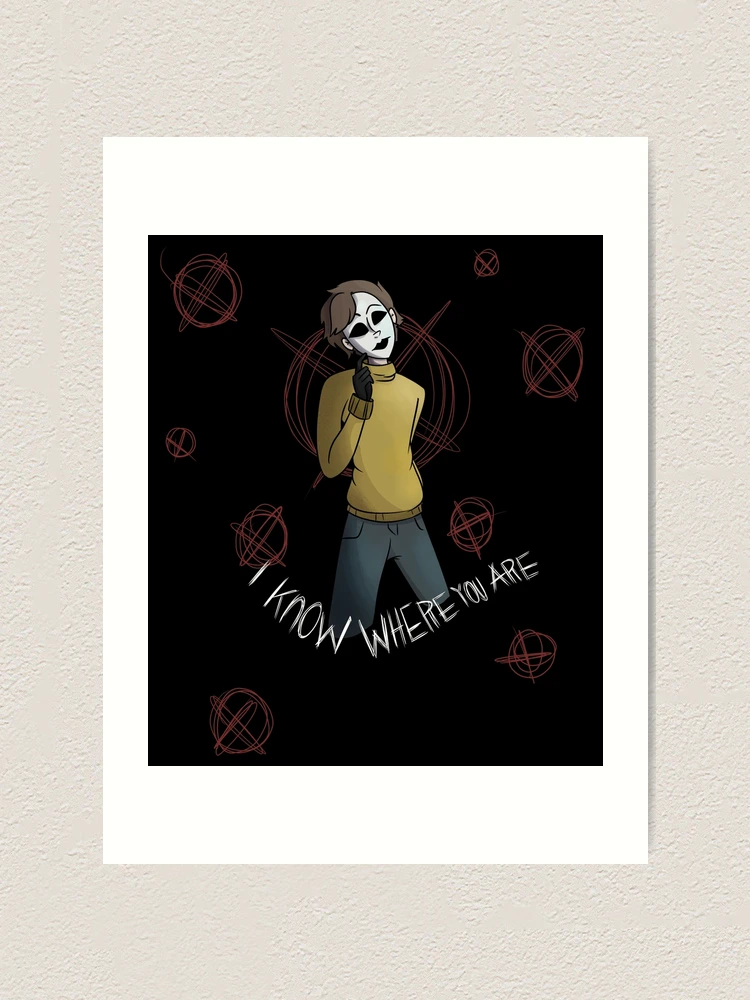 Hoodie Masky Proxies Creepypasta Poster Print Set of 2 by Artist