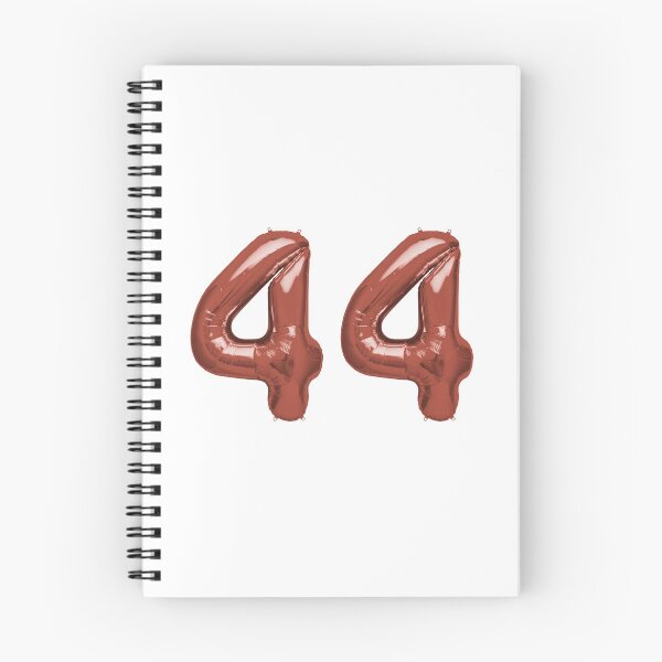 Item preview, 44 Double Digits Forty-Four Metallic Rose Gold Mylar Foil Helium Balloon for 44th Birthday designed and sold by Birthdates.