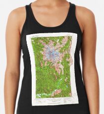 USGS Topo Map Washington State WA Mt Rainier 242665 1924 125000 Racerback Tank Top