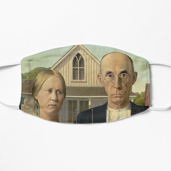 American Gothic by Grant Wood Mask