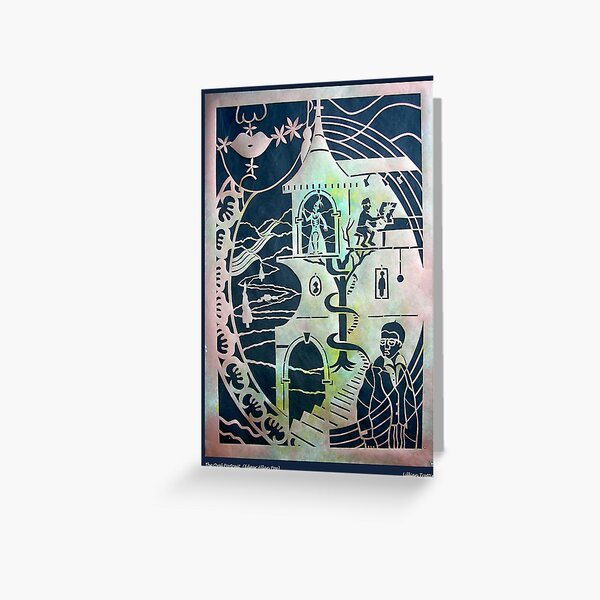 The Oval Portrait in Copper Greeting Card