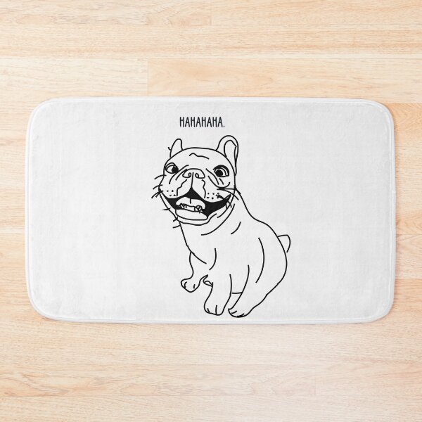 Item preview, Hahahaha - Frenchie Dog (b/w) designed and sold by sketchandpaws.