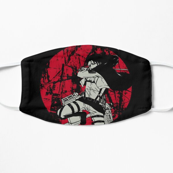 Levi Shingeki No Kyojin | El fracaso no es una opción | Ataque de titanes | "Failure is not an option" Mascarilla plana
