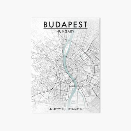 Item preview, Budapest City Map designed and sold by JLCDesign.