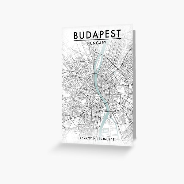 Artikel-Vorschau von Budapester Stadtplan, designt und verkauft von JLCDesign.