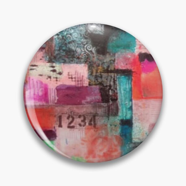 Item preview, Looking for my Postcard, Original abstract art, Mixed media collage painting, Graphic Design Art designed and sold by dianecita.