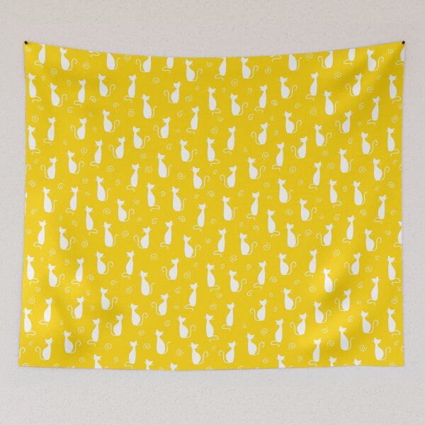 Item preview, Cute White Cat Pattern Design designed and sold by digitalvintage.