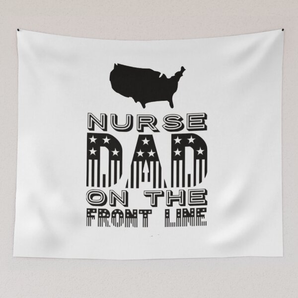 Item preview, Nurse Dad on the Front line Celebrating Fathers Day designed and sold by MimsTees.