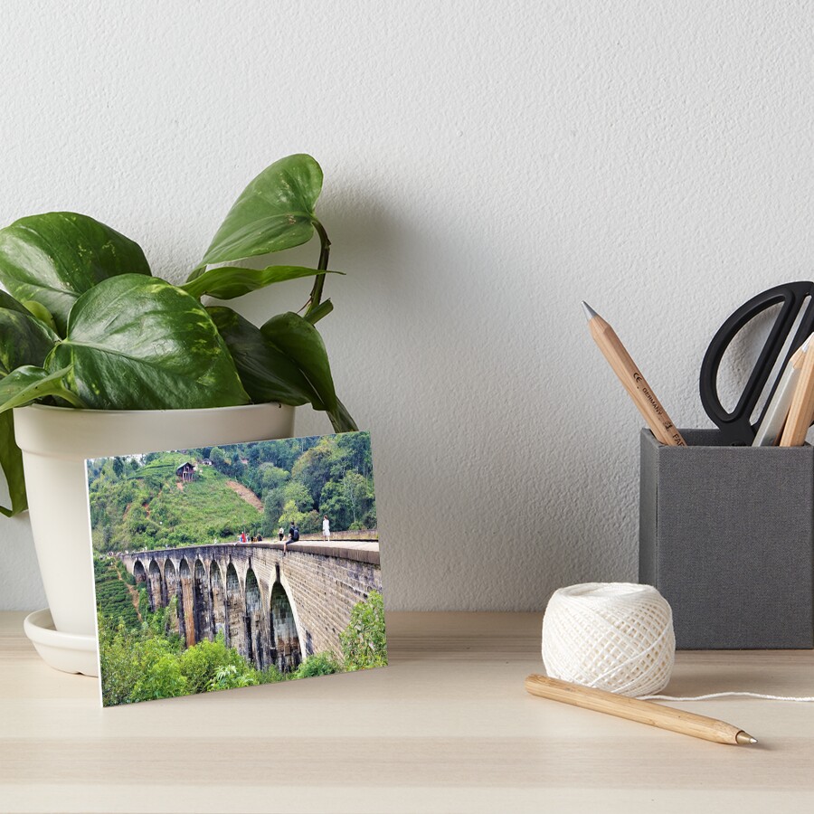 Railway bridge in Sri Lanka Art Board Print