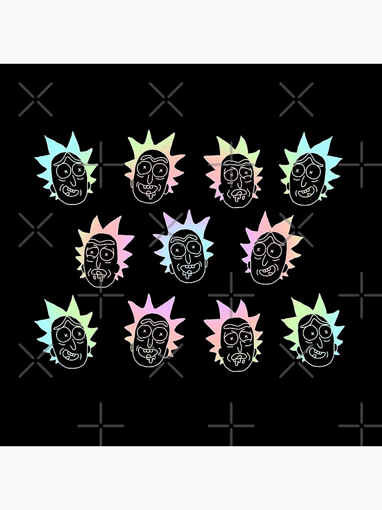 50 shades of rick pattern colorful by didssph