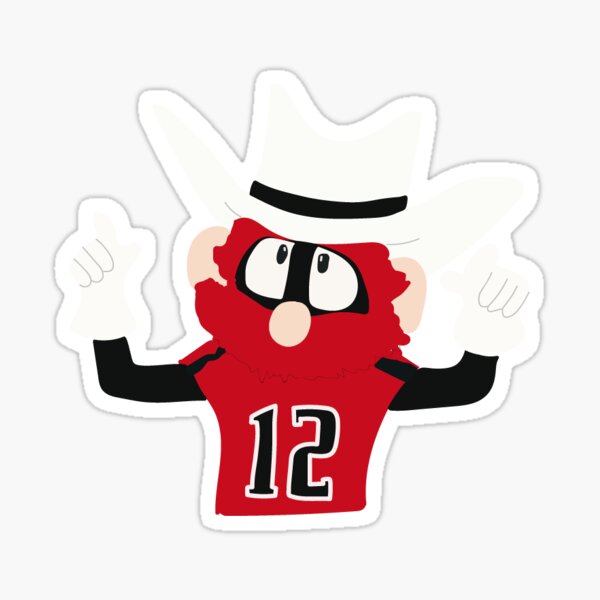 Radier red Texa Tech university Sticker