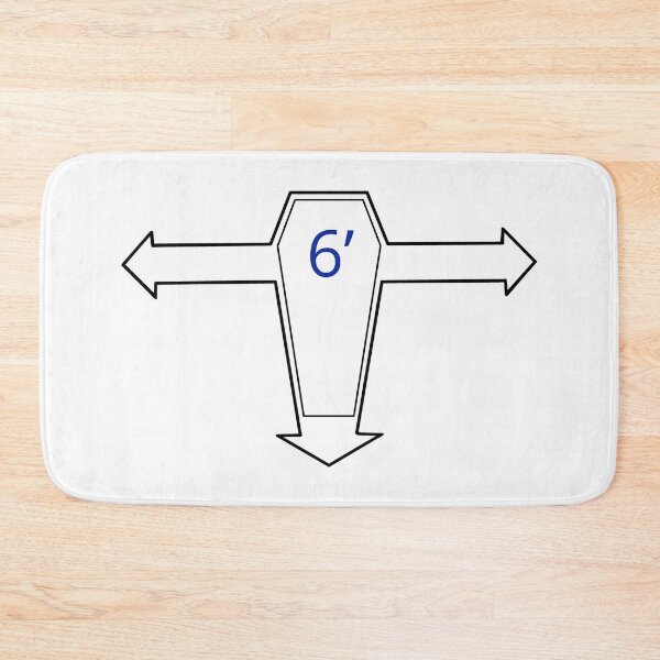 Item preview, 6ft apart or 6ft under blue designed and sold by lucienchip.