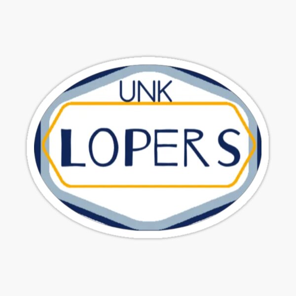 "UNK Lopers" Sticker for Sale by jessiedaake Redbubble