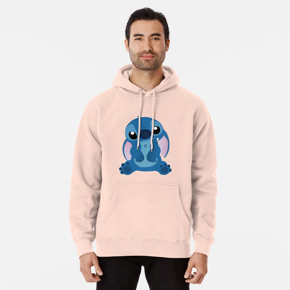 Pink stitch online hoodie