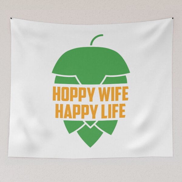 Item preview, Hoppy Wife Happy Life designed and sold by Byfab.