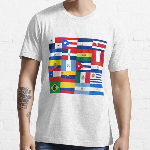 Flags Of Latin America T Shirt For Sale By Geronimogeorge Redbubble