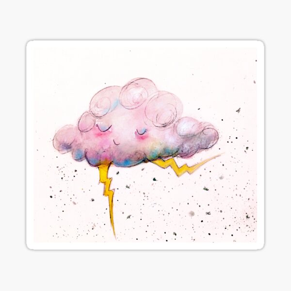 Happy Little Cloud Sticker