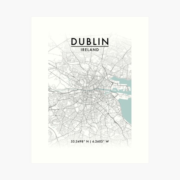 Item preview, Dublin City Map designed and sold by JLCDesign.