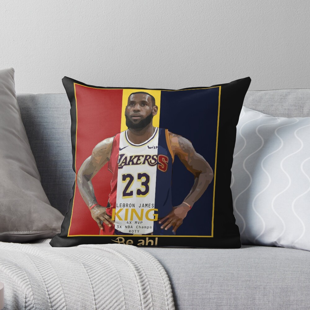 Lebron James History Throw Pillow By Beahapparel Redbubble