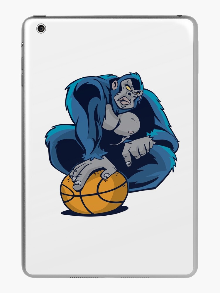 Gorilla Playing Basketball Sport Holding Ball Monkey  Sticker for Sale by  sparkzeno