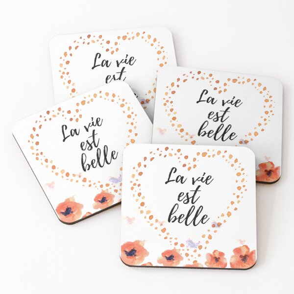 Item preview, La Vie Est Belle - Quote Print  designed and sold by BlushPearls.