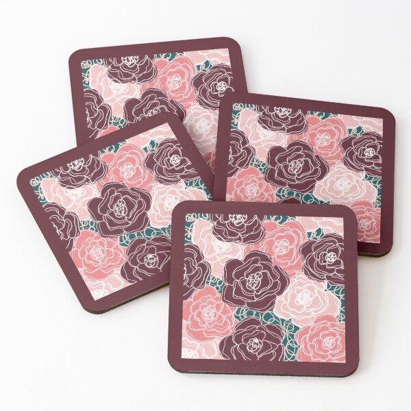 Item preview, Maroon/Pink Floral designed and sold by ekwdesigns.