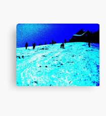 The Slope in Negative Canvas Print