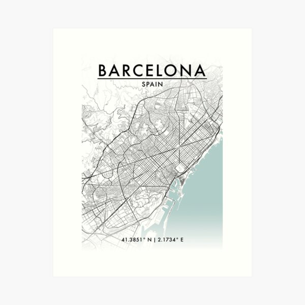 Item preview, Barcelona City Map designed and sold by JLCDesign.