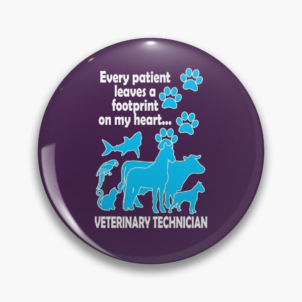 Item preview, Every Patient Leaves A Footprint On My Heart - Veterinary Technician designed and sold by flipper42.