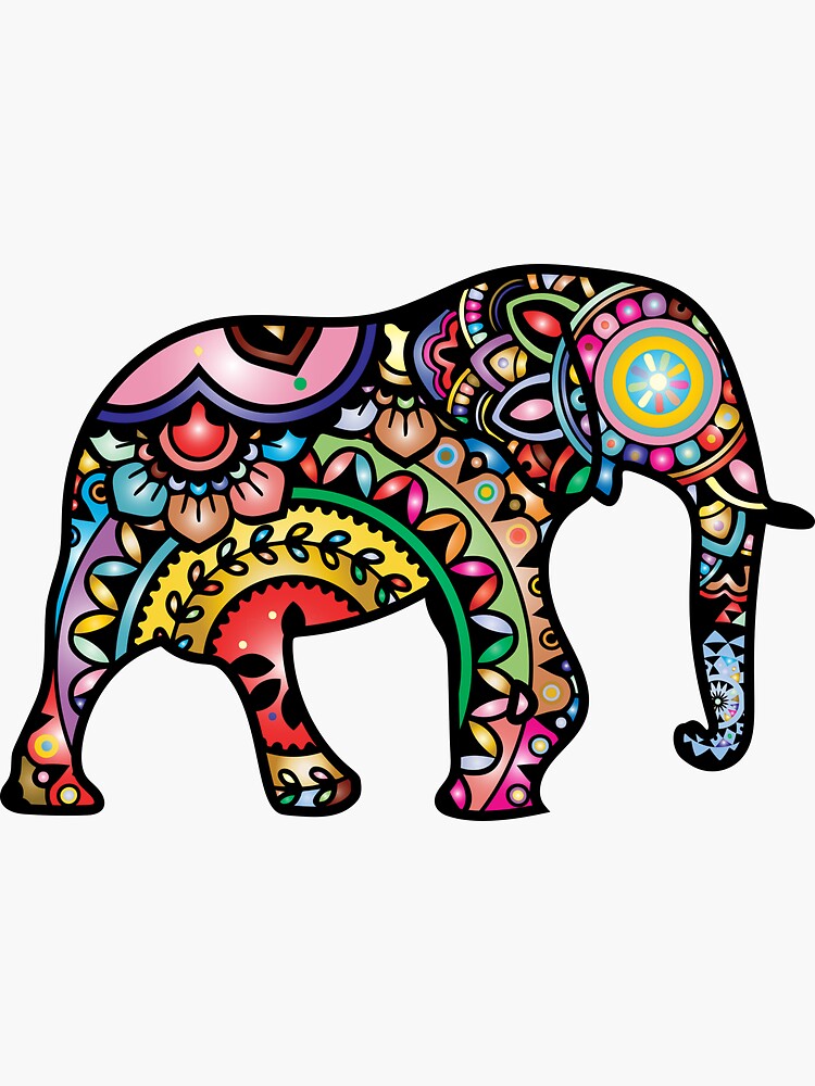 "elephant" Sticker for Sale by deeennyy Redbubble