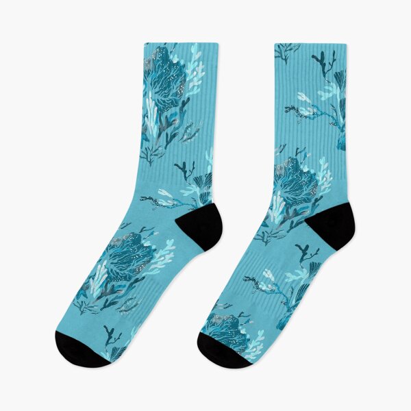 Item preview, Coral Print in Blue designed and sold by Katie Lutterschmidt.