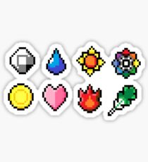 Indigo League Badges Sticker