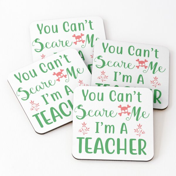 Item preview, You cant scare me I am a Teacher Gift  designed and sold by PupnkittyMania ⭐⭐⭐⭐⭐.