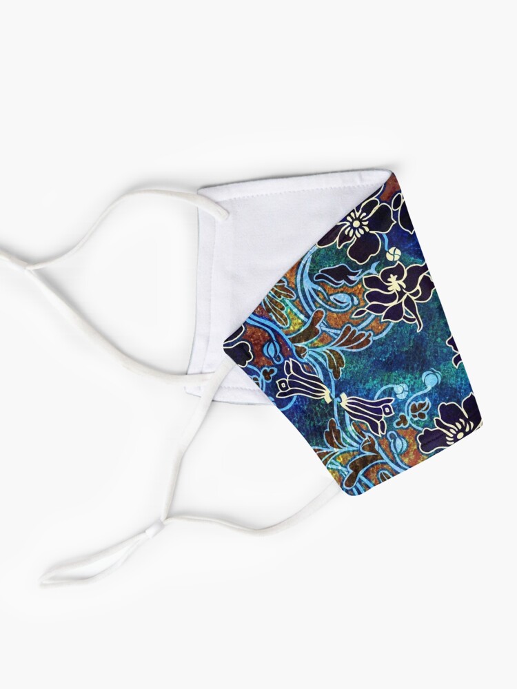 Alternate view of Peacock Floral, Part II Mask