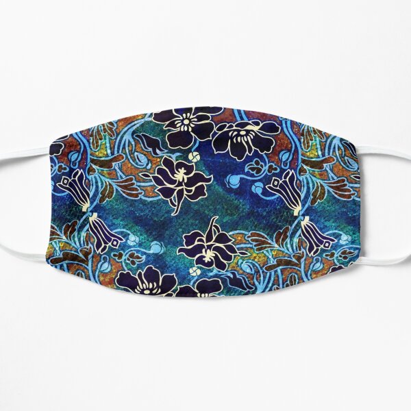 Peacock Floral, Part II Flat Mask