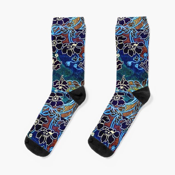 Peacock Floral, Part II Socks