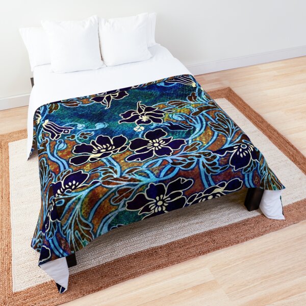 Peacock Floral, Part II Comforter