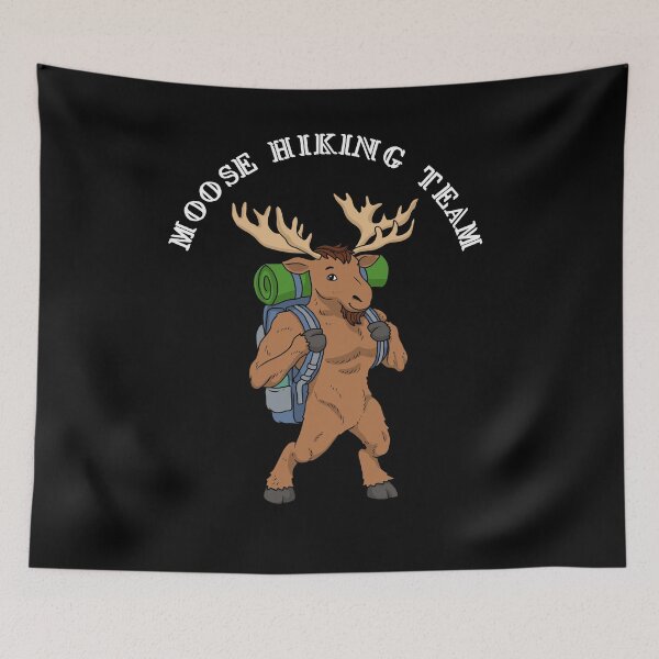 Item preview, Hiking Team T-Shirt Women Backpacker Moose Shirt Men Camping Hiking designed and sold by DSWShirts.