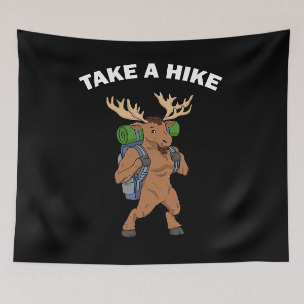 Item preview, Take A Hike T-Shirt Women Backpacking Moose Shirt Men Camping Hiking designed and sold by DSWShirts.