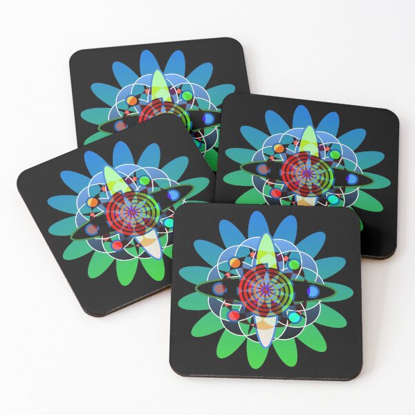 Item preview, The Cosmic Dance, Meditative Spiritual Design (on black) designed and sold by Davey's Designs.