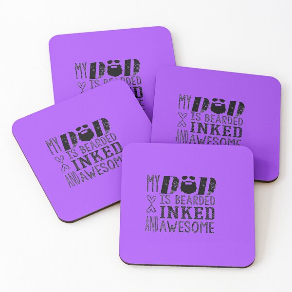 Item preview, My Dad is Bearded Inked and Awesome: Funny Bearded Dad Gift Idea. designed and sold by cutitoutsir.