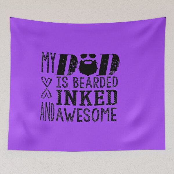 Item preview, My Dad is Bearded Inked and Awesome: Funny Bearded Dad Gift Idea. designed and sold by cutitoutsir.