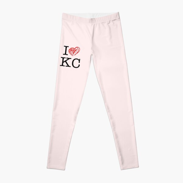 I HEART KC (black text) Leggings
