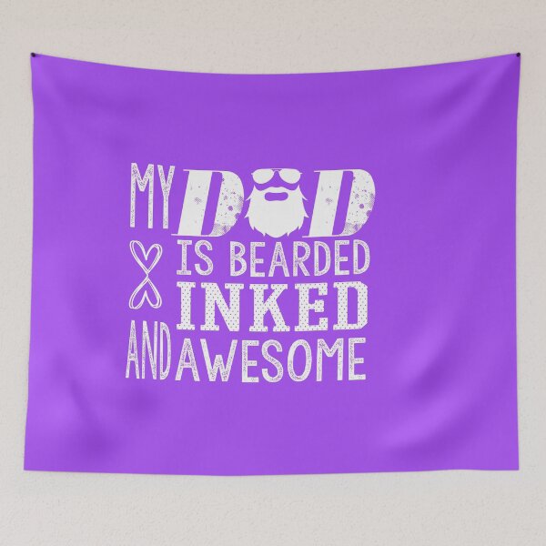 Item preview, My Dad is Bearded Inked and Awesome: Funny Bearded Dad Gift Idea. designed and sold by cutitoutsir.