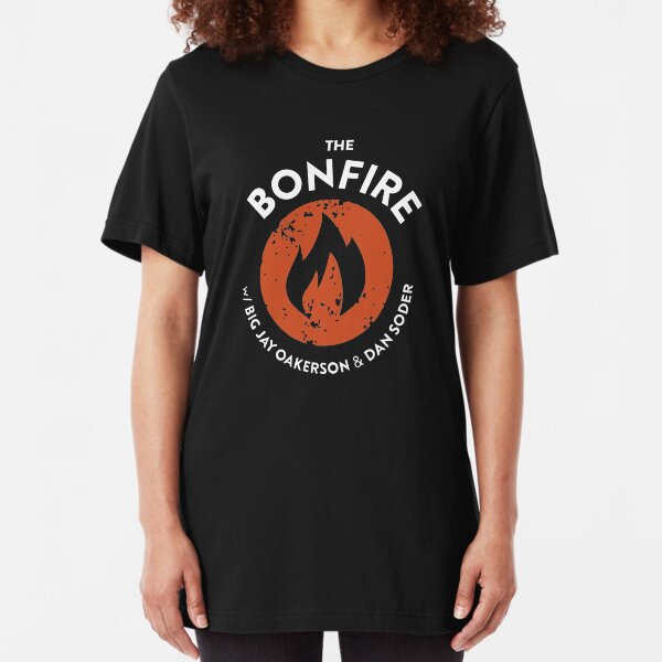 The Bonfire Official Podcast logo Slim Fit T-Shirt