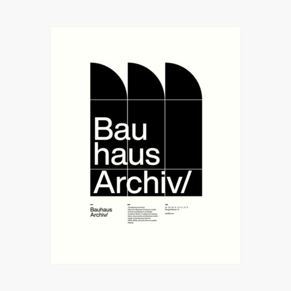 Item preview, Bauhaus Archiv designed and sold by sub88.