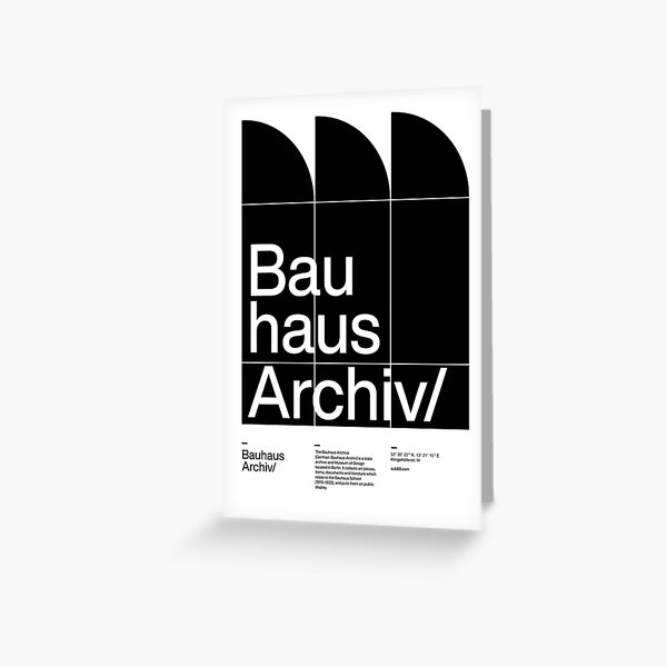 Bauhaus Archiv Greeting Card