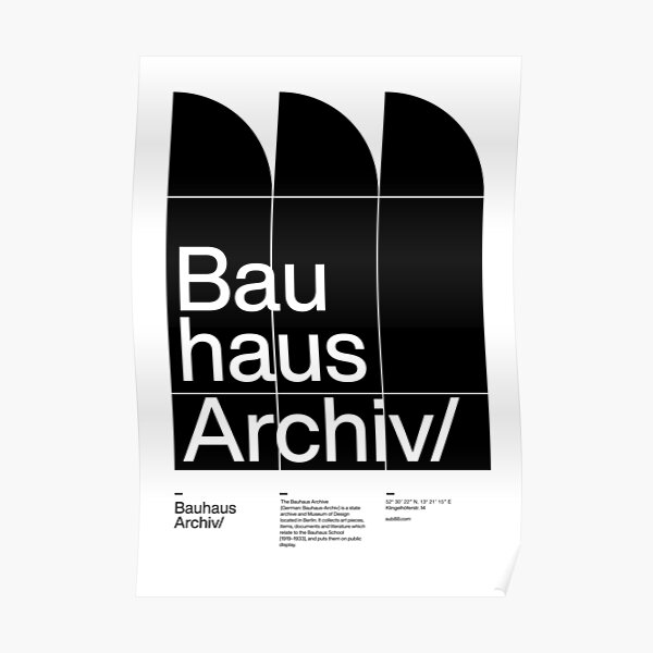 Bauhaus Archiv Poster