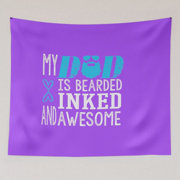 Item preview, My Dad is Bearded Inked and Awesome: Funny Bearded Dad Gift Idea. designed and sold by cutitoutsir.