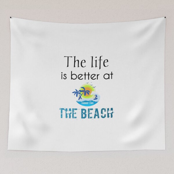 Item preview, The life is better at the beach,Funny summer gift  designed and sold by Essakhi12.